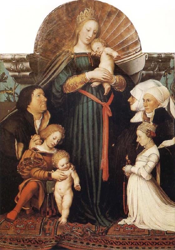 Hans holbein the younger Madonna of Mercy and the Family of Jakob Meyer zum Hasen